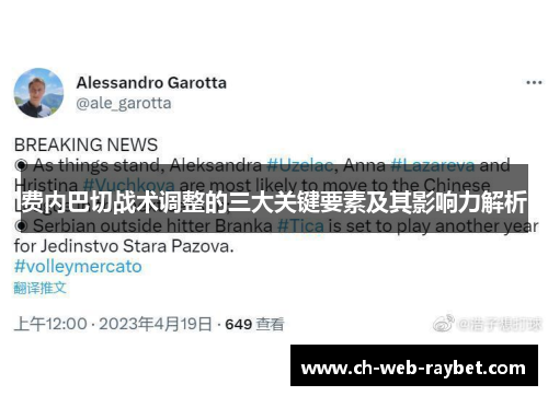 费内巴切战术调整的三大关键要素及其影响力解析 费内巴切战术调整的三大关键要素及其影响力解析